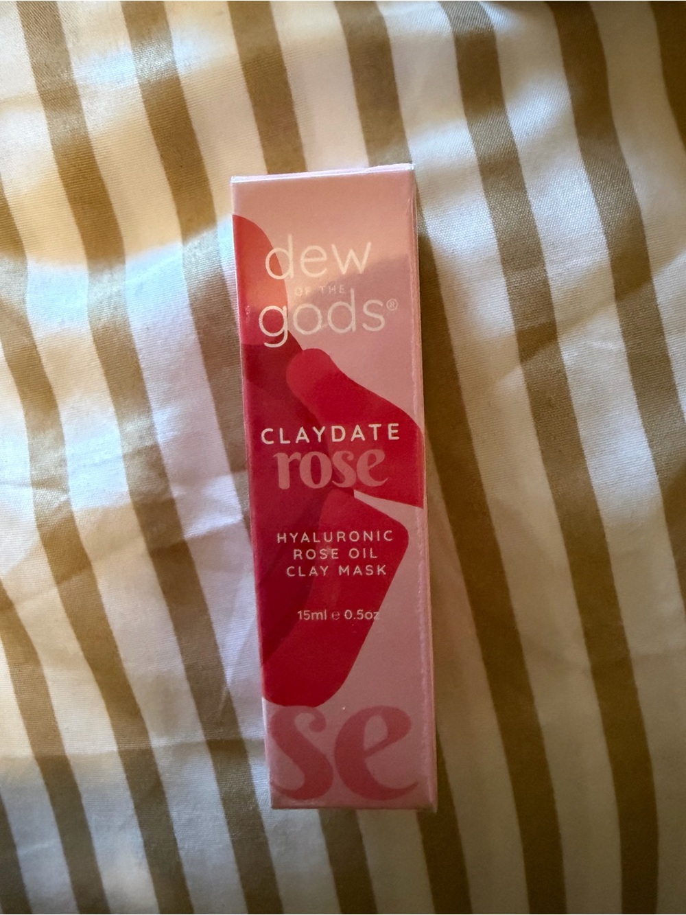 dew of the gods Claydate Rose Hyaluronic Rose Oil Clay Mask - Pink